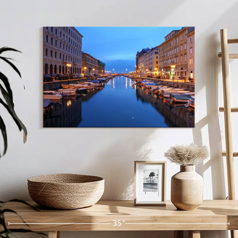 Ravi, Trieste, Italie, canal, H 16 po x l 24 po
