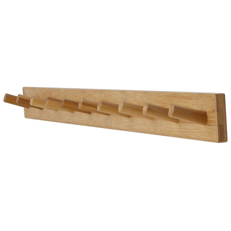 10 - Hook Coat Rack, Brown