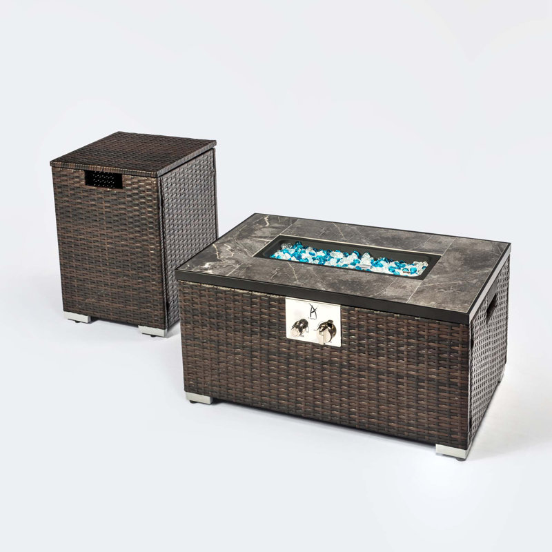 Rectangle Fire Pit Table