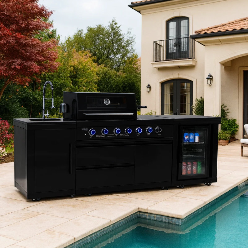 OpulentOasis 4947588297 Single Burner No Gas Grill