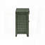Table d'appoint avec tiroir de rangement et armoire - Placage vert antique-1100737232