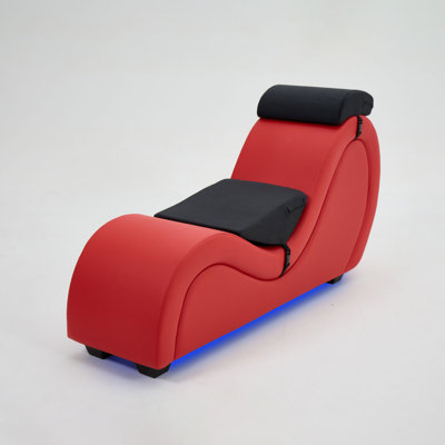 Faux Leather Chaise Lounge