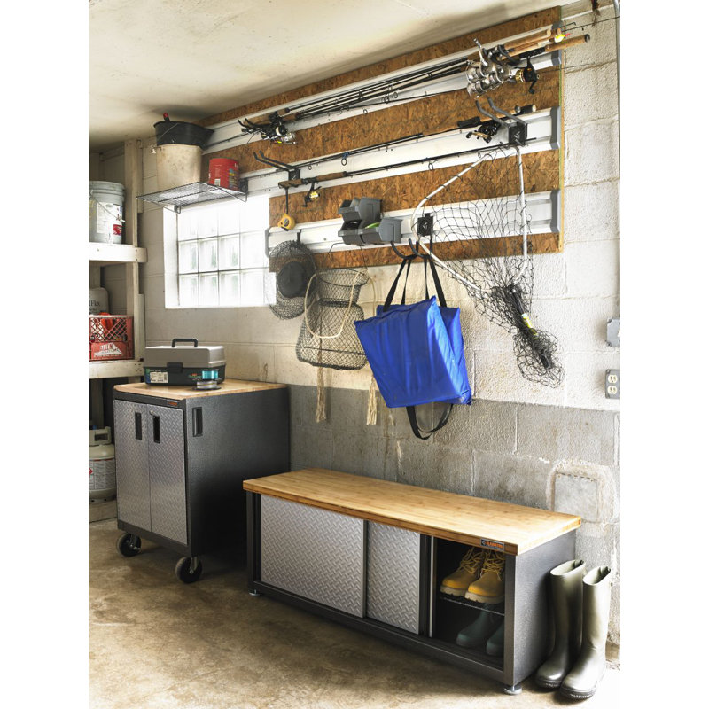 Wood Storage Bench