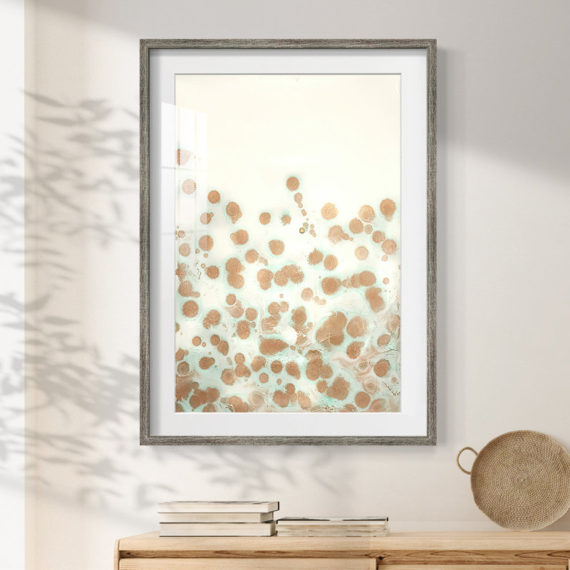 Printed Bronze Suspension Study II -Framed Print, Distressed