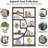 68.89"Height Industrial 5-Tier Rustic Brown & Black Corner Etagere Bookshelf With 9 Open Shelves Storage Organizer For Living Room, Bedroom-852045226