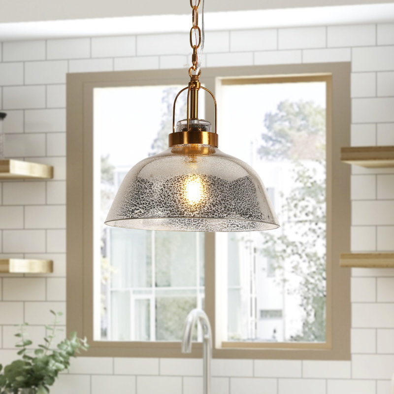 Petit luminaire suspendu dôme 1 lumière Beesley