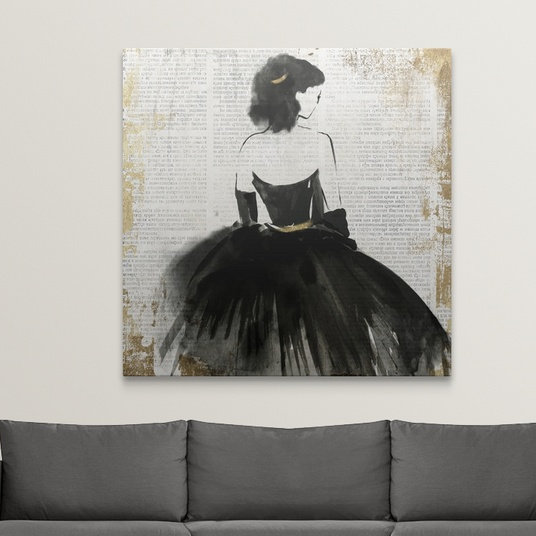Lady Lady par Ainara, impression sur toile, H 35 po x l 35 po x P 1,5 po