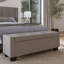 Banc de rangement en tissu