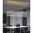16-Light Modern Crystal Rectangular Chandelier Gold-928753967