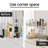 2-Tier Corner Bathroom Organizer - Space-Saving Plastic Shelf, Triangular Design, 11'' X 13'' X 6.5'', For Shower, Vanity, And Countertops-613476054