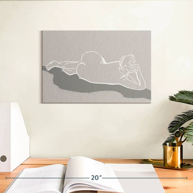 Leisha Lying On Her Side, 8" H x 12" W