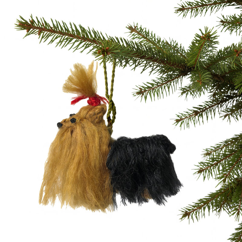 Arcadia Home Yorkie Hand-Knit Ornament