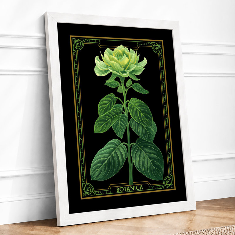 Botanica Botanical - Framed Print, A1 - 84.1 x 59.4 cm, White