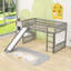 Lit mezzanine simple avec échelle et glissade-471905545