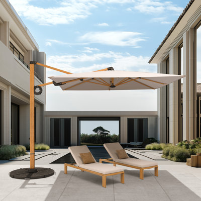 300 cm W X 300 cm D Square Cantilever Parasol Sunbrella® with Crank Lift