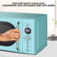 Total Chef 0.7 Cu. Ft. Countertop Microwave Oven With 8 Pre-Set Cooking Modes Blue-127111182
