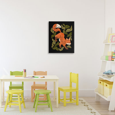 Fox In The Brush Canvas, design by Renea L. Thull