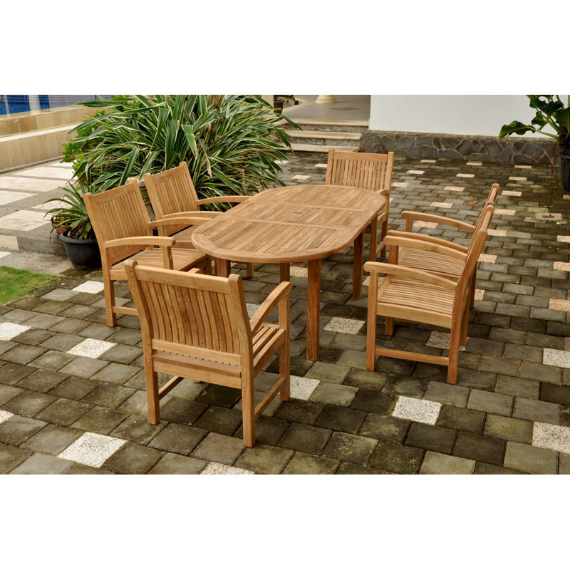 Bahama Outdoor 7 - Piece Teak Dining Set