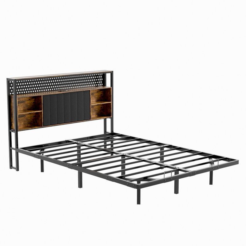 Metal Storage Bed, Double (4'6)