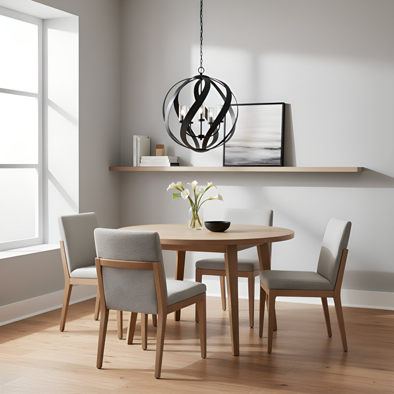 Blacksmith 5-Light Earth Black Pendant Light