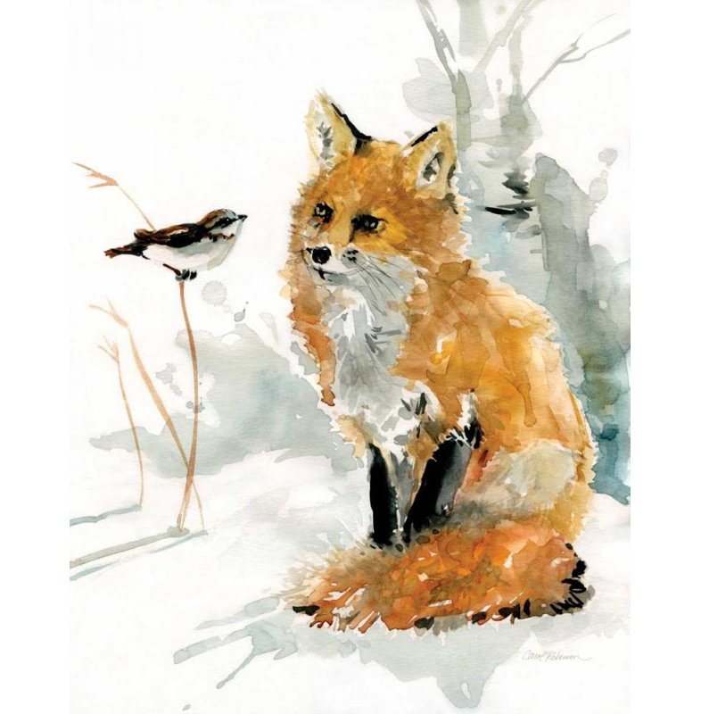 «Millwood Pines Robinson, Carol», art sur toile tendue avec châssis: Fox and Friend, H 35 po x l 28 po