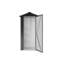 Armoire extérieure en fer galvanisé, imperméable et antirouille, verrouillable en toute sécurité, facile à démonter, idéale pour les terrains de camping dans les arrière-cours, hauteur de 69,68 po, noir, rangement moderne avec fer, conception, système de verrouillage,
