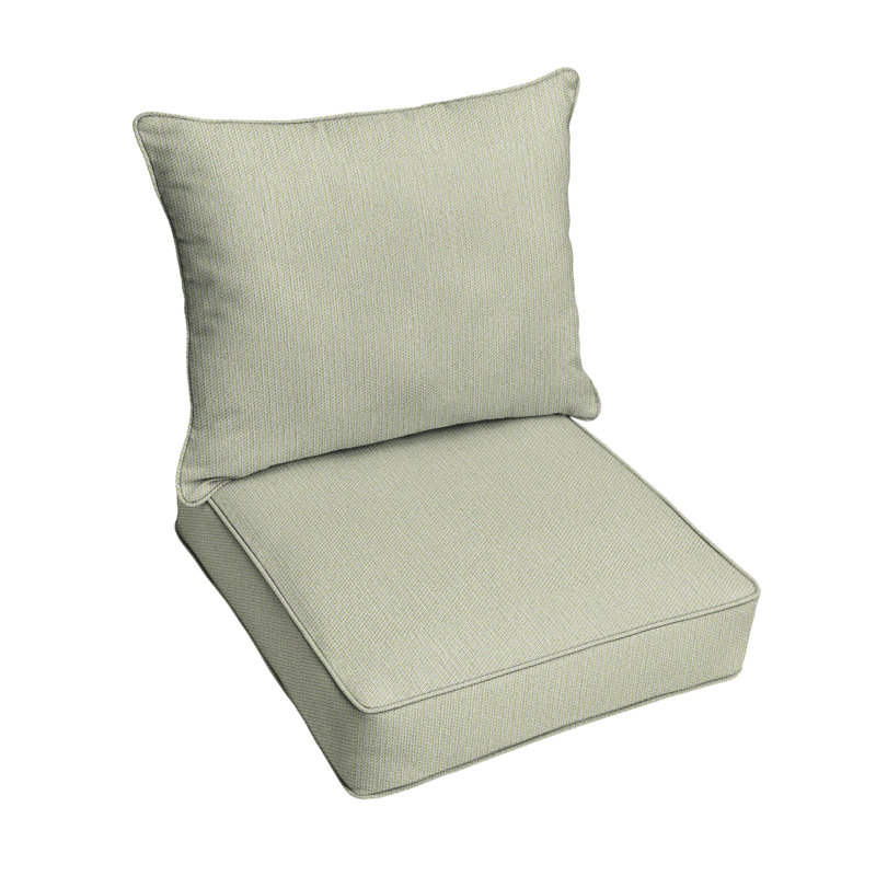 Ensemble de coussins et coussins Sunbrella, Vert, L 29 po x P 27 po