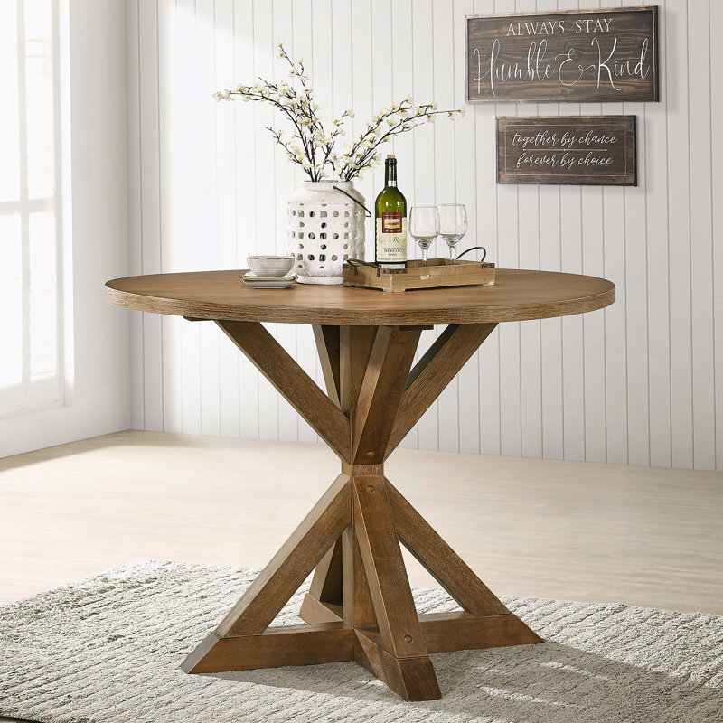 Table de salle à manger Windvale, Brun, H 36 po x L 47,2 po x l 47,2 po