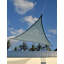 Toile d'ombrage triangulaire - Poids lourd (point d'attache / poteau non inclus) 16 x 16 pi Bleu mer-14763422-90285074