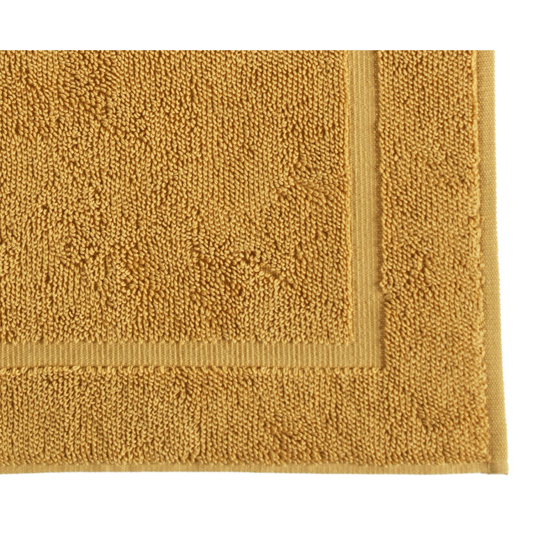 Tapis de bain de couleur unie Lerins, Safran