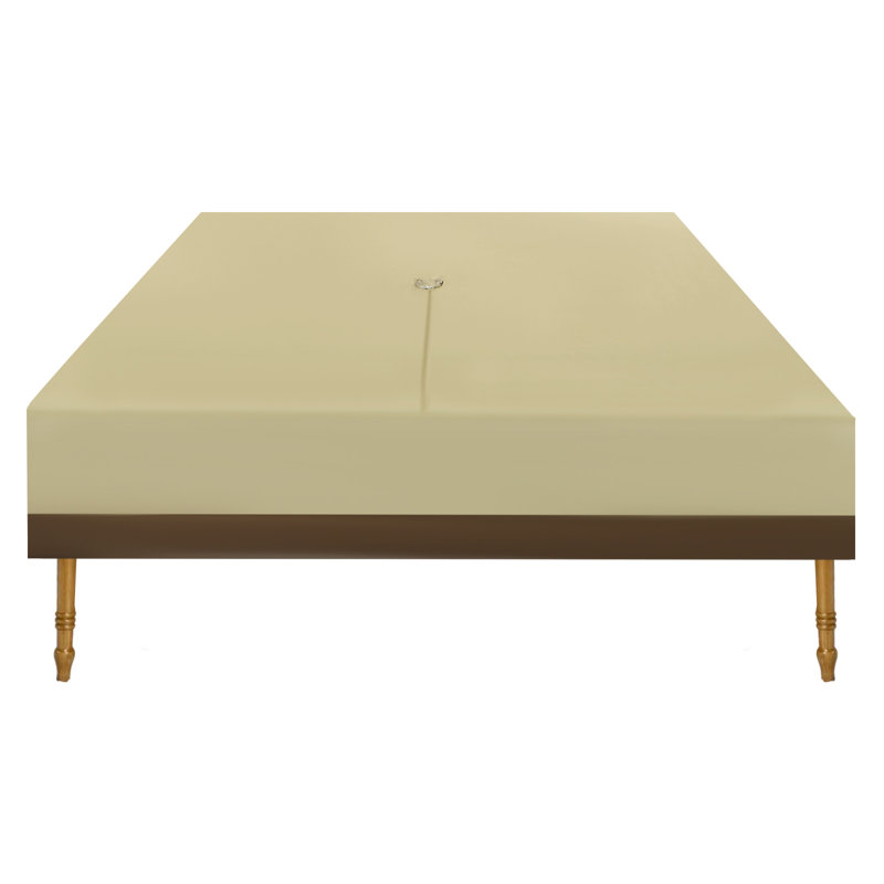 Table Cover Waterproof Rectangular Table And Chair Set Cover Outdoor With Storage Bag (Beige)