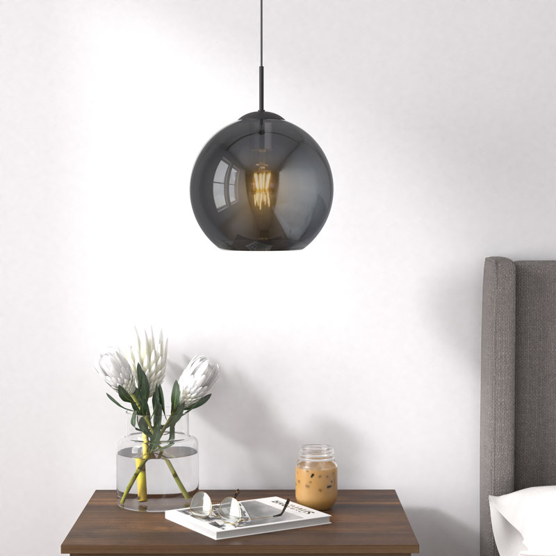Estinville 1 - Light Smoked Sphere Pendant
