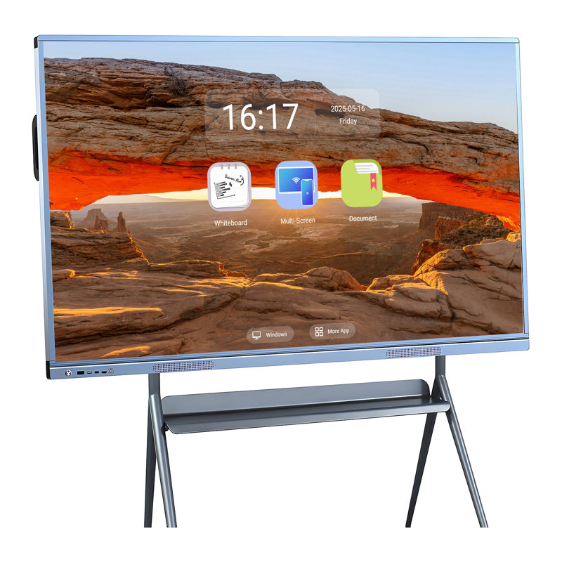 Tableau intelligent JYXCN 86 pouces, calendrier électronique numérique tout-en-un à écran tactile, écran tactile 4K pour enseigner les STGM et l'apprentissage à distance