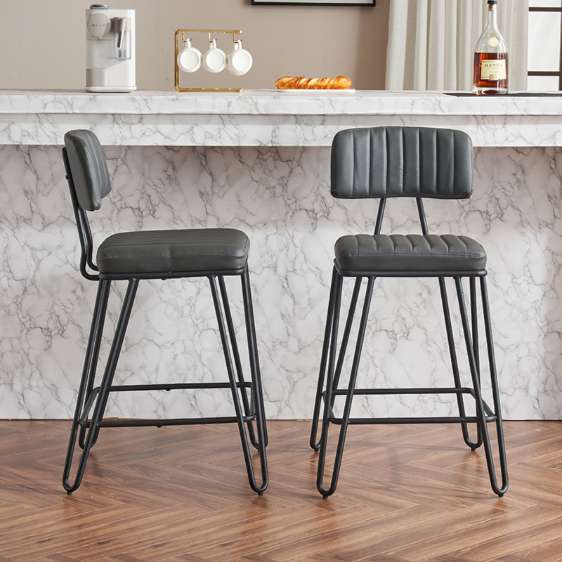 Tabourets de bar modernes, Noir