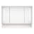 Modern Bathroom Storage Cabinet With Mirror And Led Lights - 39X28 Inches, White, Wall Mounted, Waterproof, Aluminium, Multilevel Compartment White & Modern, Multi