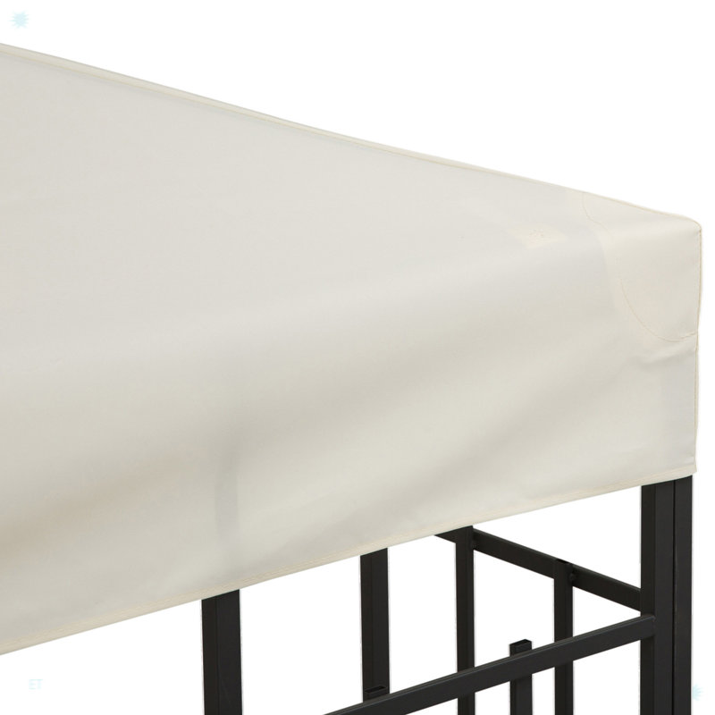 Auvent de remplacement pour abri de jardin Tralon, housse UV à 2 niveaux