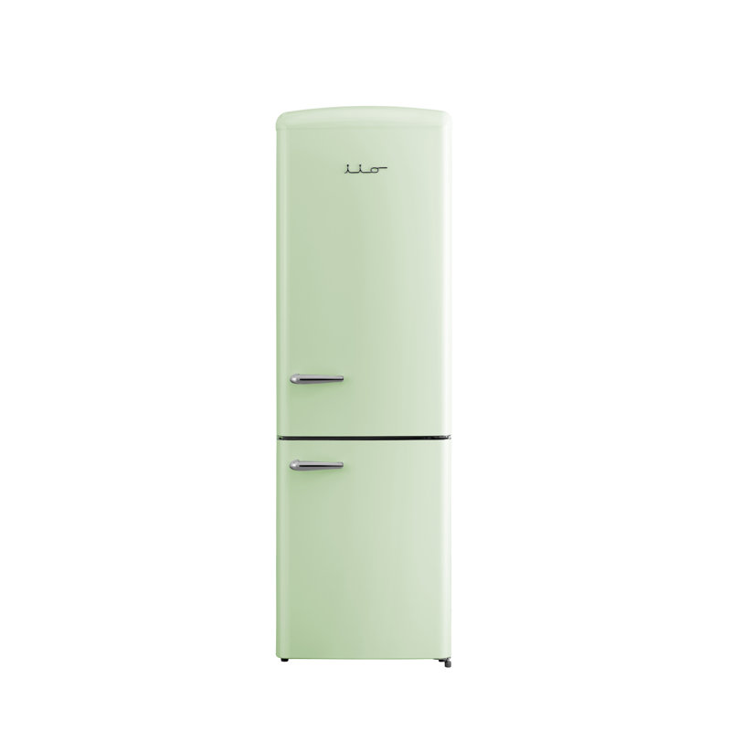 RR2 12 cu. ft. Retro Refrigerator Full Size Fridge Bottom Freezer Frost Free Multiflow 360°, Light Green