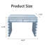 Silver Dressing Mirror Console Table With 2 Drawer For Hall And Living Room