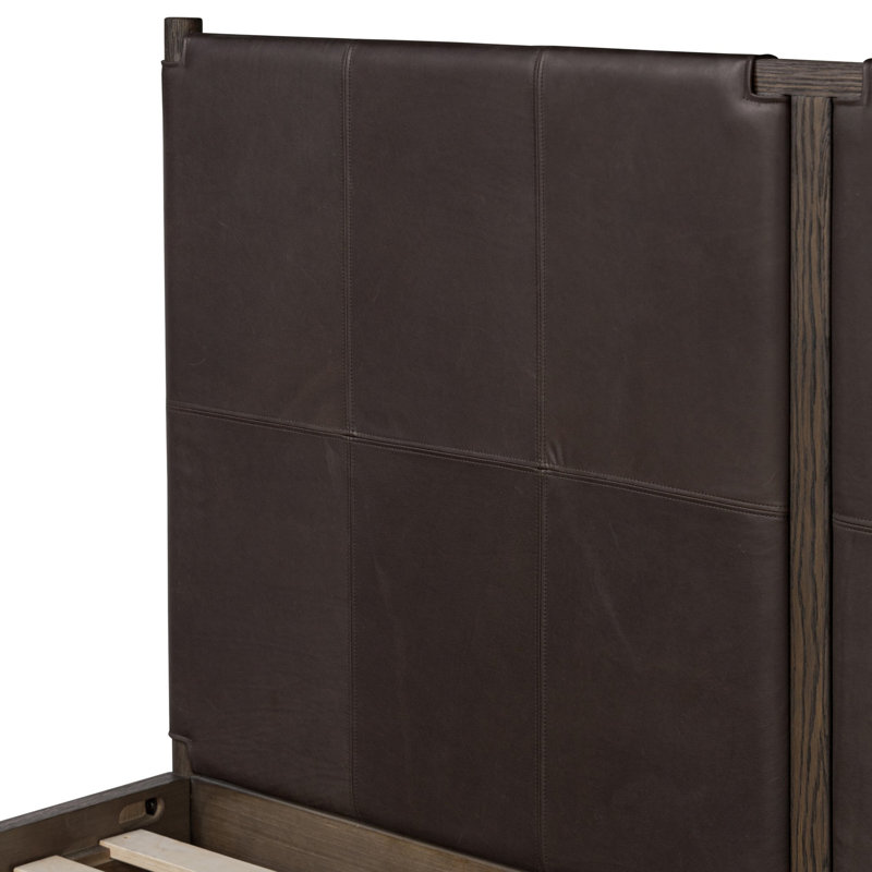 Salado Leather Bed, Heirloom Cigar, King
