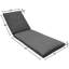 Coussin de chaise longue Eddie Bauer, Sunbrella résistant à la décoloration et à l'eau pour les chaises longues et les fauteuils inclinables près de la piscine, l 23 po x L 45 po, épaisseur 2,5 po; dossier 23 po x L 30 po, épaisseur 2,5 po, ardoise coulée-328366760-328366764