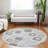 Aelira Gray Washable Indoor-Outdoor Rug - LOOMLAN-773943914