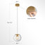 Luminaire suspendu sphérique à intensité variable 6,7 po CORE pour îlot de cuisine, salle à manger et salon