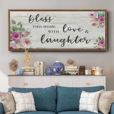 Love and Laughter - Toile encadrée