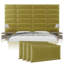 Panneau mural velours dans un mousse olive