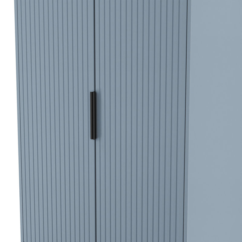 Takirra 2 Drawer Double Wardrobe, Light Blue