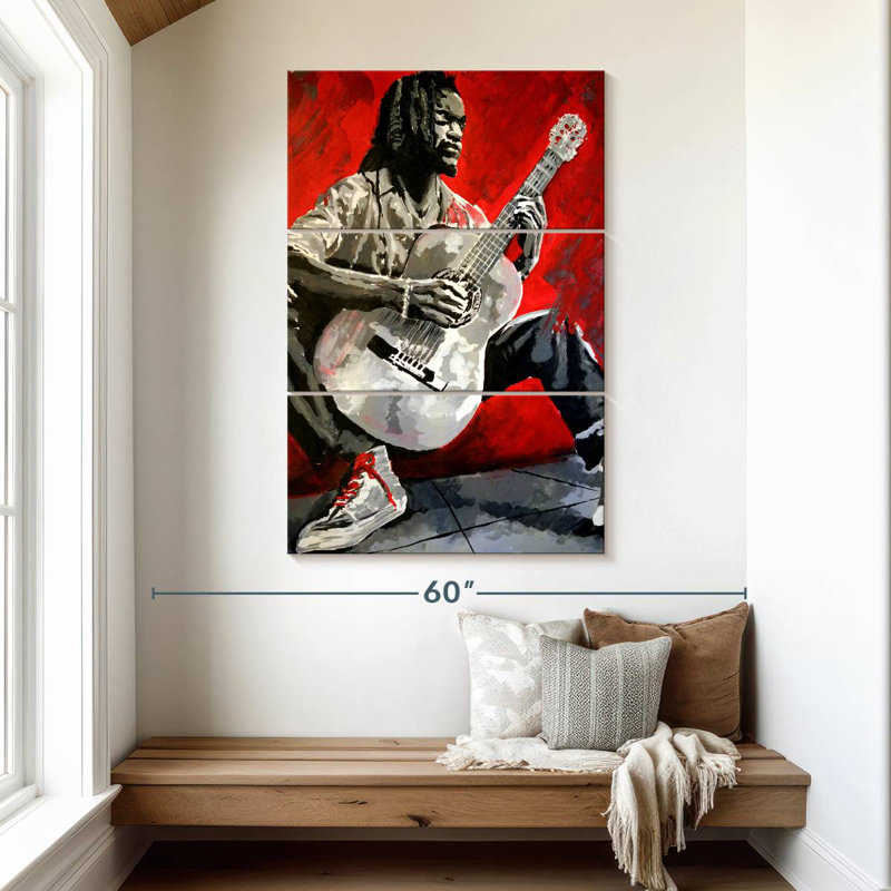 Abarca Jazz Player, H 50 po x l 32 po