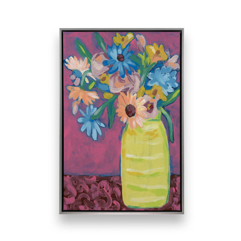«Bouquet Surge I» par June Erica Vess, reproduction d'art, H 32 po x l 24 po, «Floater», reproduction encadrée sans passe-par