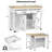 Kitchen Island with Extendable Dining Table-950181085