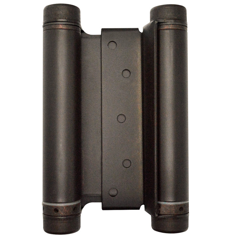 Charnière de porte simple à ressort H 6 po x l 4,5 po, Bronze huilé