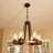 Royst 6 - Light Unique Wagon Wheel Chandelier